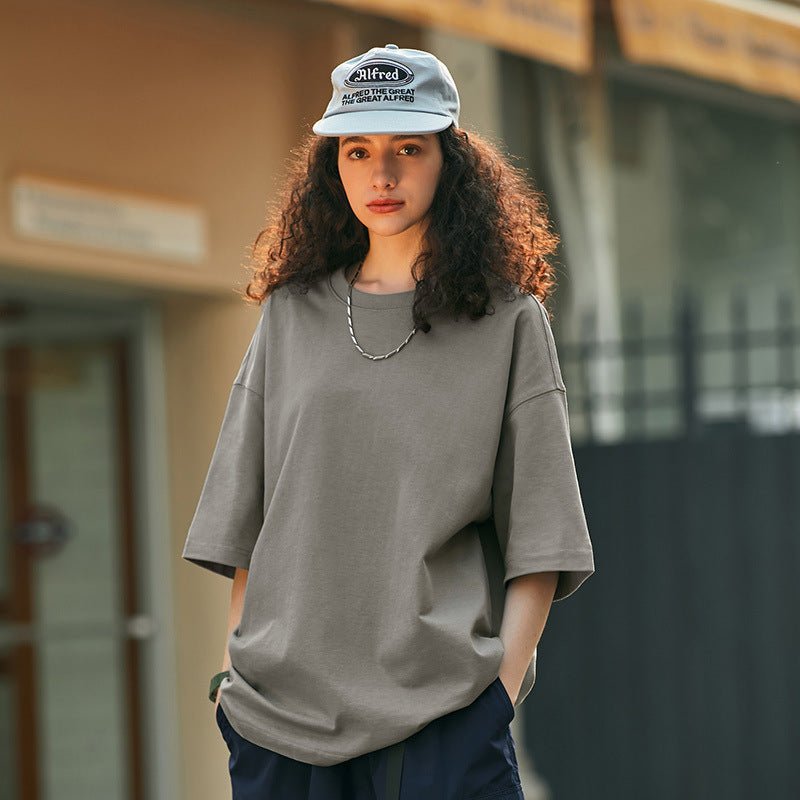 Överdimensionerad T-shirt | Unisex | Lös Passform | T-shirt med rund halsringning | Hip Hop-T-shirts-Eva Jonsson