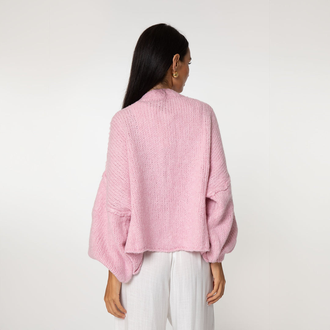 Överdimensionerad cardigan - Chunky - Knäppning - Stickad cardigan - Cardigan för dam-Eva Jonsson