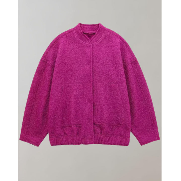Oversized Bomberjacka | Knappslå | Fickor | Oversized Jacka | Damjacka-Eva Jonsson