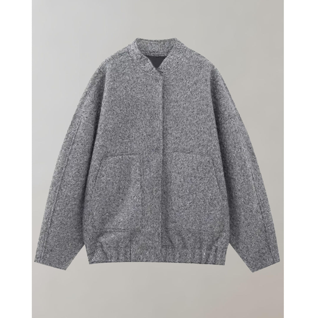 Oversized Bomberjacka | Knappslå | Fickor | Oversized Jacka | Damjacka-Eva Jonsson