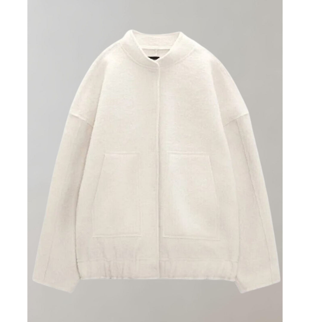 Oversized Bomberjacka | Knappslå | Fickor | Oversized Jacka | Damjacka-Eva Jonsson
