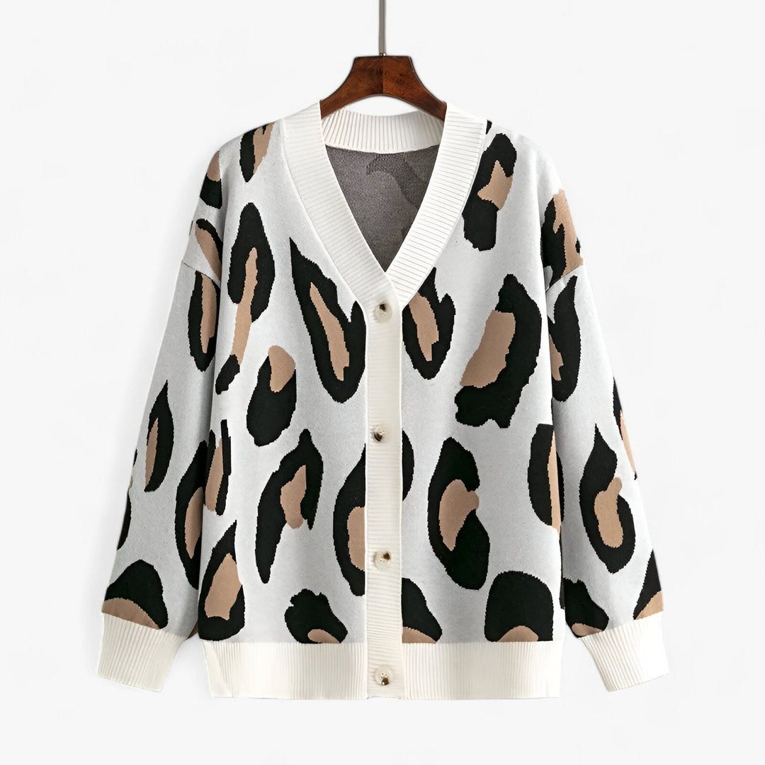 Oversized Cardigan | V-Neck | Långärmad | Stickad Cardigan | Damkläder-Eva Jonsson