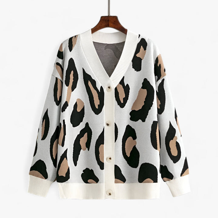 Oversized Cardigan | V-Neck | Långärmad | Stickad Cardigan | Damkläder-Eva Jonsson