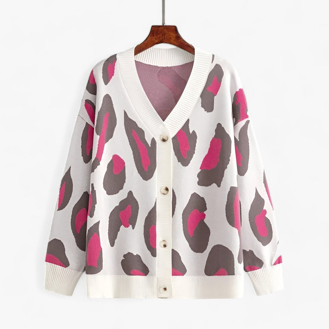 Oversized Cardigan | V-Neck | Långärmad | Stickad Cardigan | Damkläder-Eva Jonsson