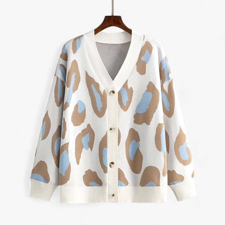 Oversized Cardigan | V-Neck | Långärmad | Stickad Cardigan | Damkläder-Eva Jonsson