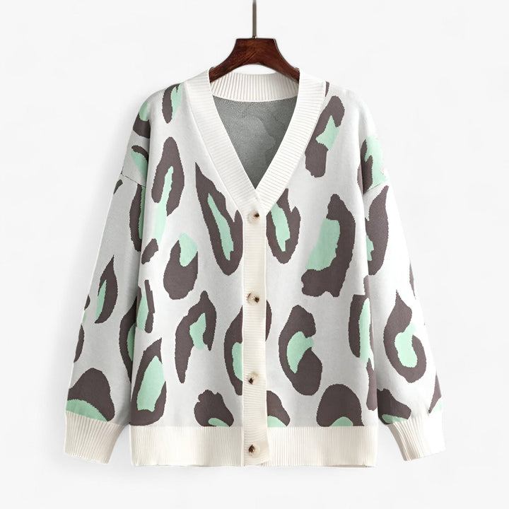 Oversized Cardigan | V-Neck | Långärmad | Stickad Cardigan | Damkläder-Eva Jonsson