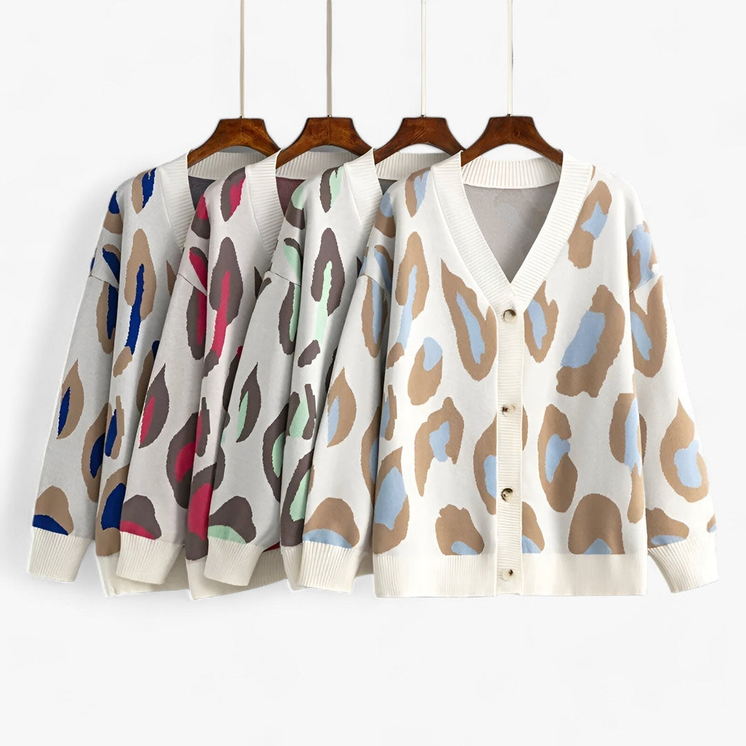 Oversized Cardigan | V-Neck | Långärmad | Stickad Cardigan | Damkläder-Eva Jonsson