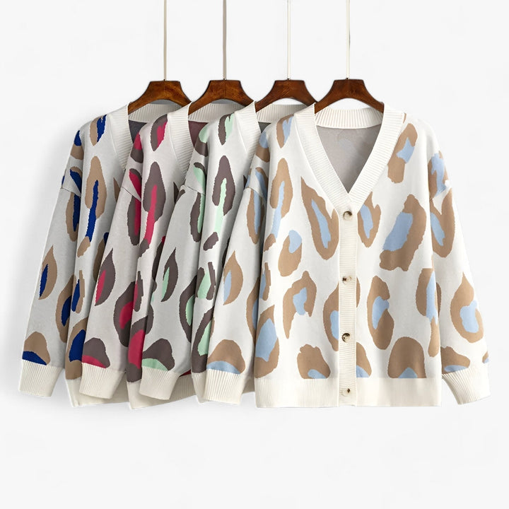 Oversized Cardigan | V-Neck | Långärmad | Stickad Cardigan | Damkläder-Eva Jonsson