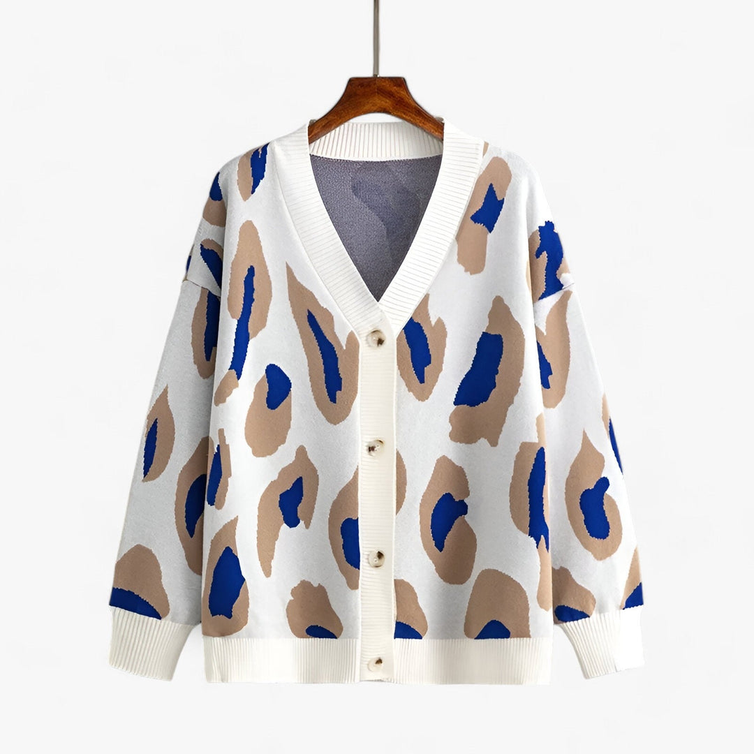 Oversized Cardigan | V-Neck | Långärmad | Stickad Cardigan | Damkläder-Eva Jonsson