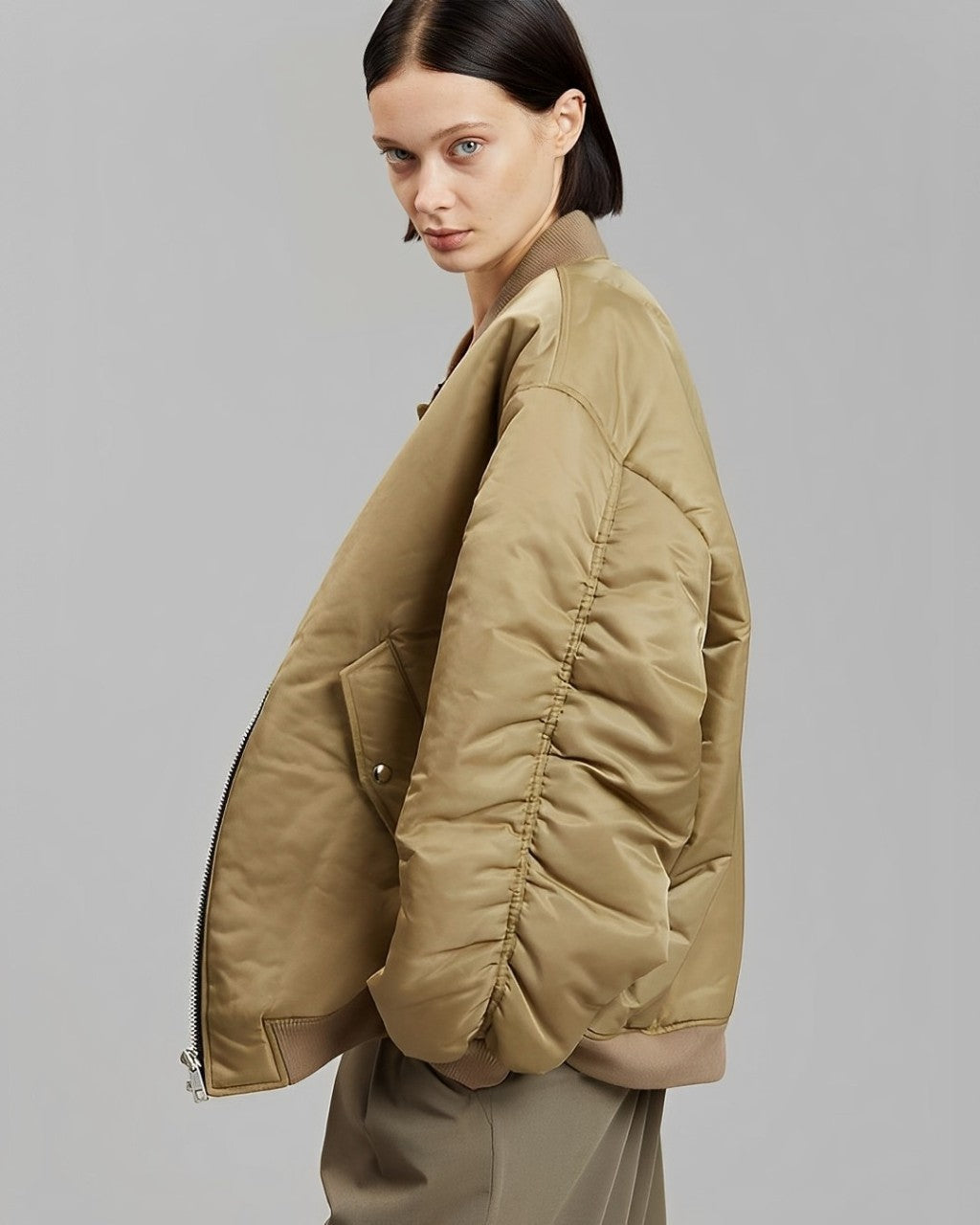 Oversized Jacka - Varm - Vadderad - Vinter Bomberjacka - Damjacka-Eva Jonsson