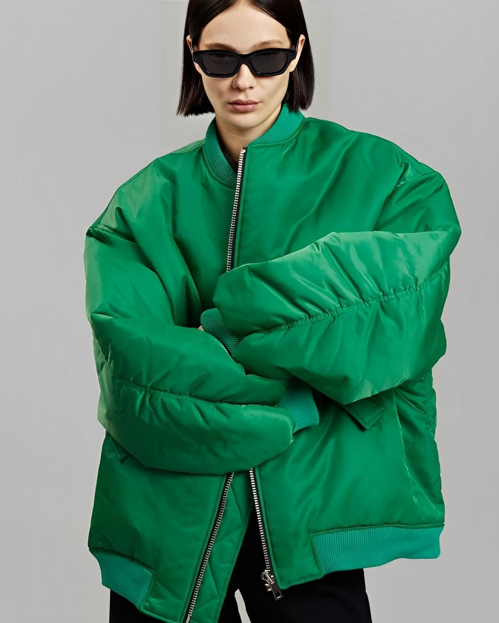 Oversized Jacka - Varm - Vadderad - Vinter Bomberjacka - Damjacka-Eva Jonsson