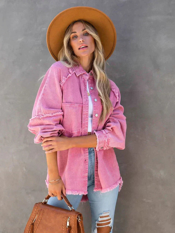 Oversized Jeansjacka - Loose Fit - Ripped - Jeansjacka - Damjacka-Eva Jonsson