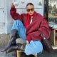 Oversized Skinnjacka | Zip-Up | Loose Fit | Bomberjacka i skinn | Damjacka-Eva Jonsson