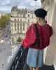 Oversized Skinnjacka | Zip-Up | Loose Fit | Bomberjacka i skinn | Damjacka-Eva Jonsson