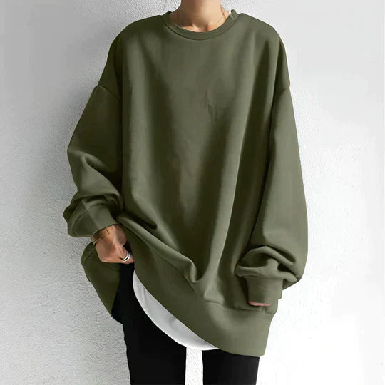 Oversized Sweatshirt - Mysig - Pullover - Baggy Sweatshirt - Damkläder-Eva Jonsson