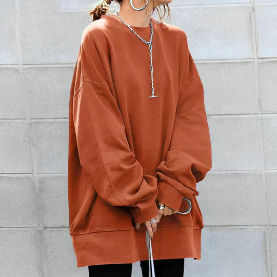 Oversized Sweatshirt - Mysig - Pullover - Baggy Sweatshirt - Damkläder-Eva Jonsson