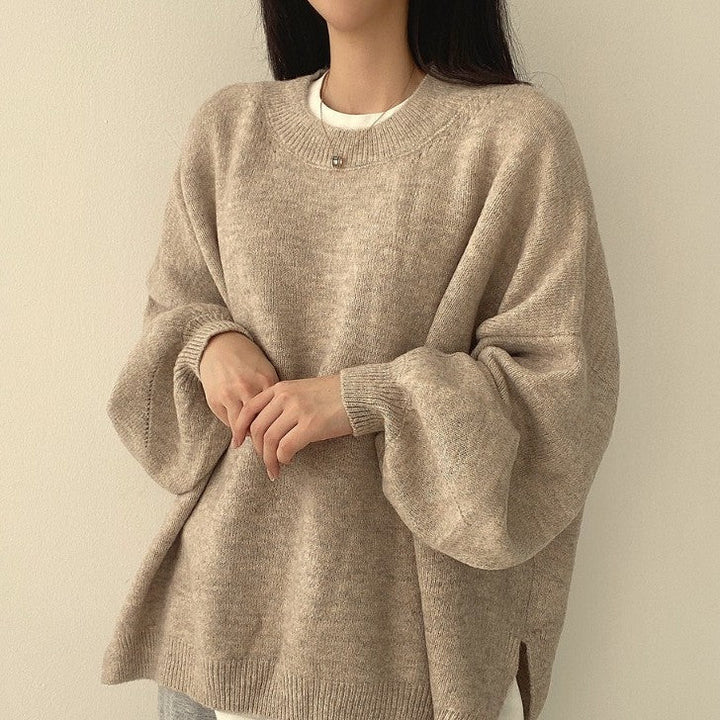 Oversized tröja | Mysig | Ull | Pullovertröja | Vinterkläder för kvinnor-Eva Jonsson
