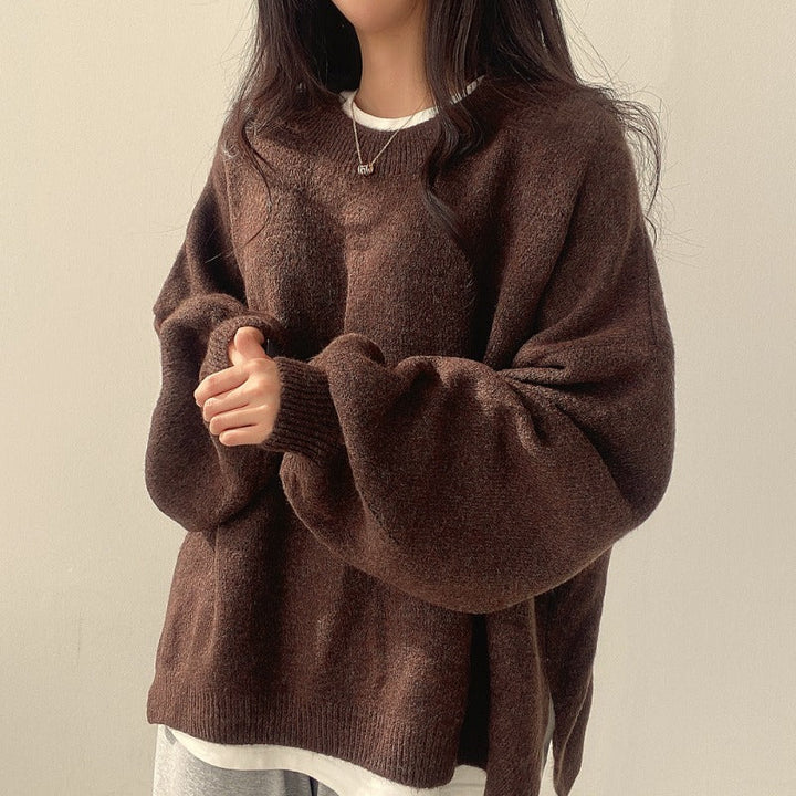 Oversized tröja | Mysig | Ull | Pullovertröja | Vinterkläder för kvinnor-Eva Jonsson