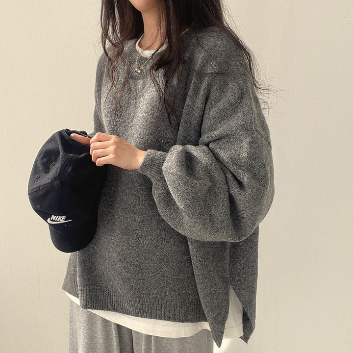 Oversized tröja | Mysig | Ull | Pullovertröja | Vinterkläder för kvinnor-Eva Jonsson