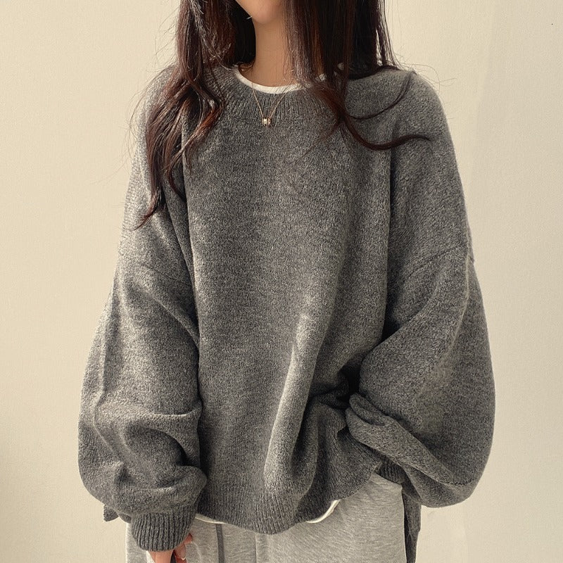 Oversized tröja | Mysig | Ull | Pullovertröja | Vinterkläder för kvinnor-Eva Jonsson