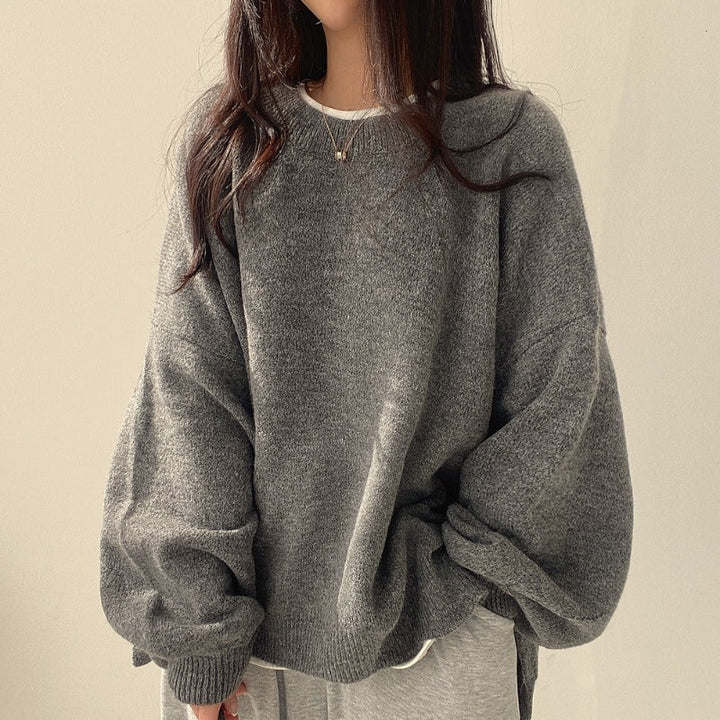 Oversized tröja | Mysig | Ull | Pullovertröja | Vinterkläder för kvinnor-Eva Jonsson