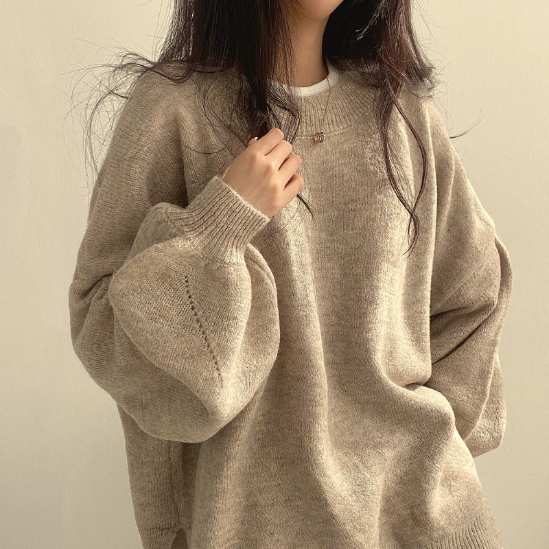 Oversized tröja | Mysig | Ull | Pullovertröja | Vinterkläder för kvinnor-Eva Jonsson