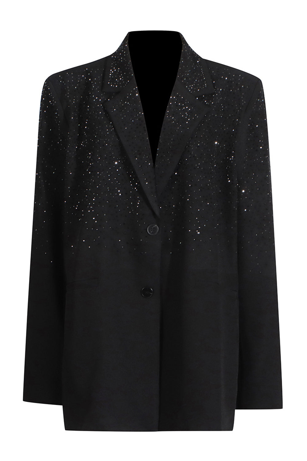 Paljettblazer | Oversized | Lång | Svart Blazer | Blazer för Kvinnor-Eva Jonsson