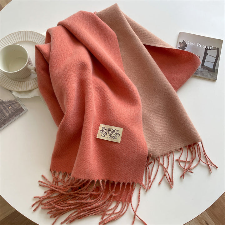 Pashmina-scarf | Dam Vinterscarf | Dubbelsidig, Varm, Lyxigt Material, Tofsar-Eva Jonsson