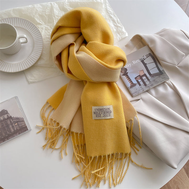 Pashmina-scarf | Dam Vinterscarf | Dubbelsidig, Varm, Lyxigt Material, Tofsar-Eva Jonsson