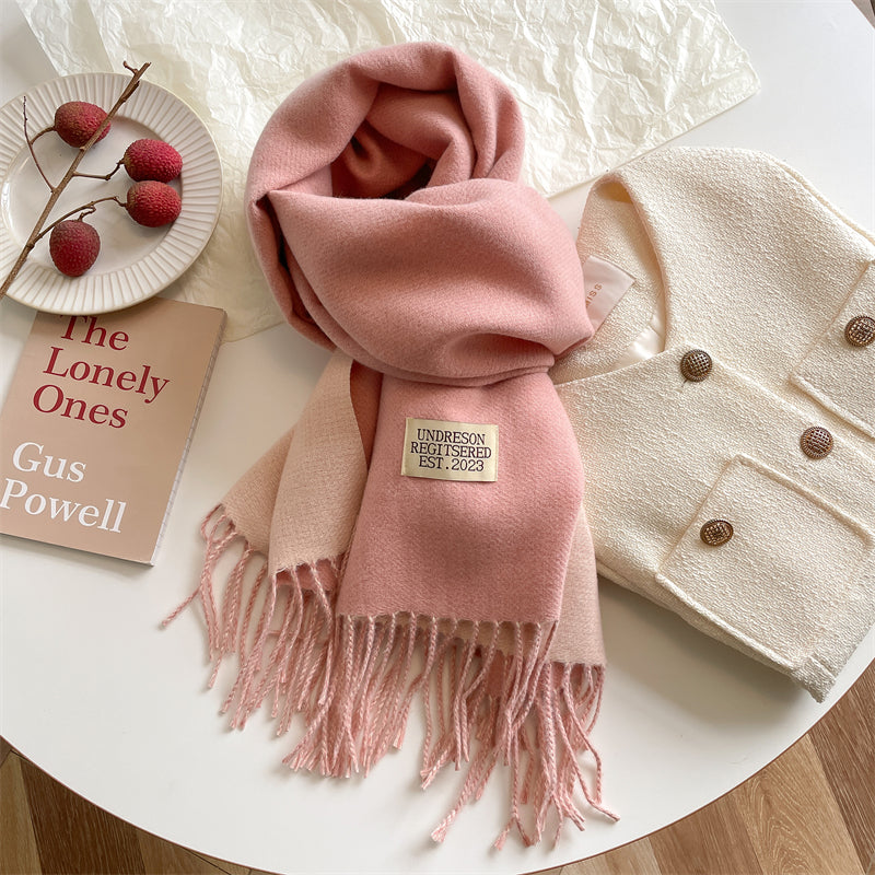 Pashmina-scarf - Varm - Dubbelsidig - Vinterscarf - Damscarf-Eva Jonsson