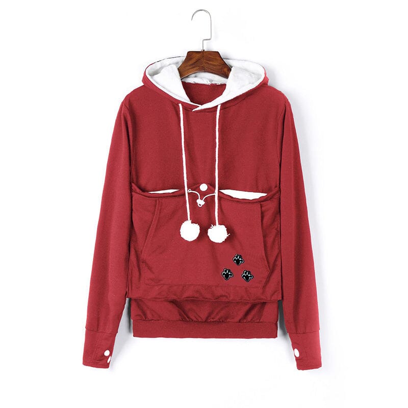 Pet Pouch Hoodie | Långärmad | Pet Carrier | Cat Pouch Hoodie | Dog Carrier Sweatshirt-Eva Jonsson