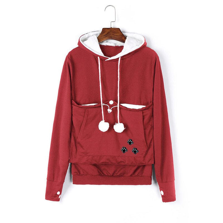 Pet Pouch Hoodie | Långärmad | Pet Carrier | Cat Pouch Hoodie | Dog Carrier Sweatshirt-Eva Jonsson