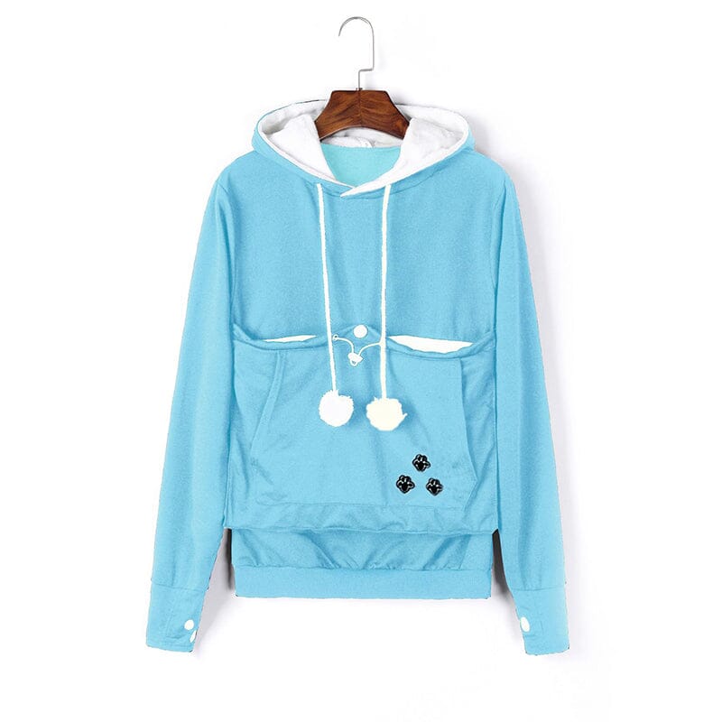Pet Pouch Hoodie | Långärmad | Pet Carrier | Cat Pouch Hoodie | Dog Carrier Sweatshirt-Eva Jonsson