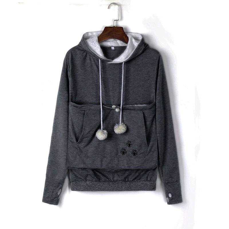 Pet Pouch Hoodie | Långärmad | Pet Carrier | Cat Pouch Hoodie | Dog Carrier Sweatshirt-Eva Jonsson