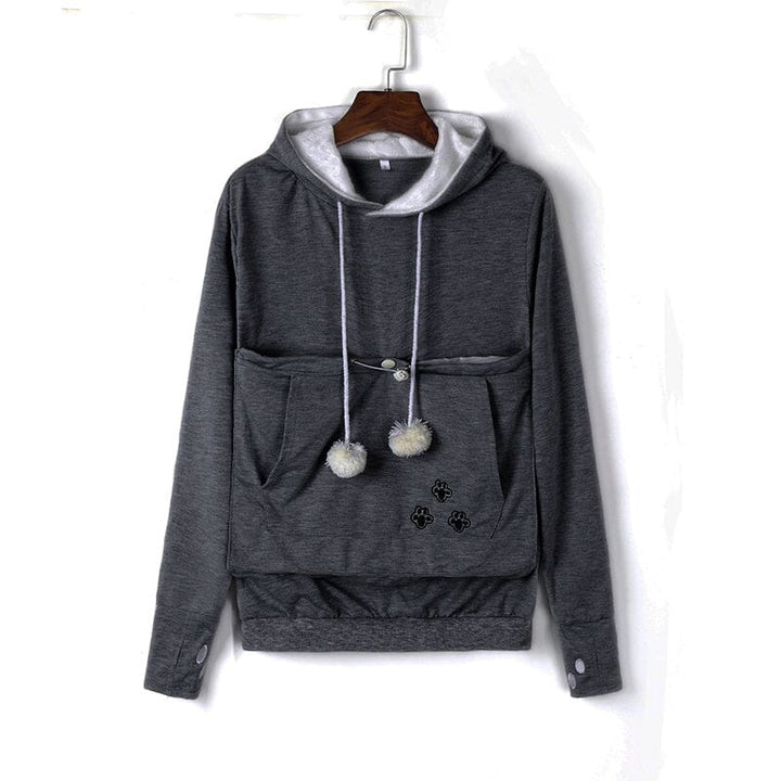 Pet Pouch Hoodie | Långärmad | Pet Carrier | Cat Pouch Hoodie | Dog Carrier Sweatshirt-Eva Jonsson