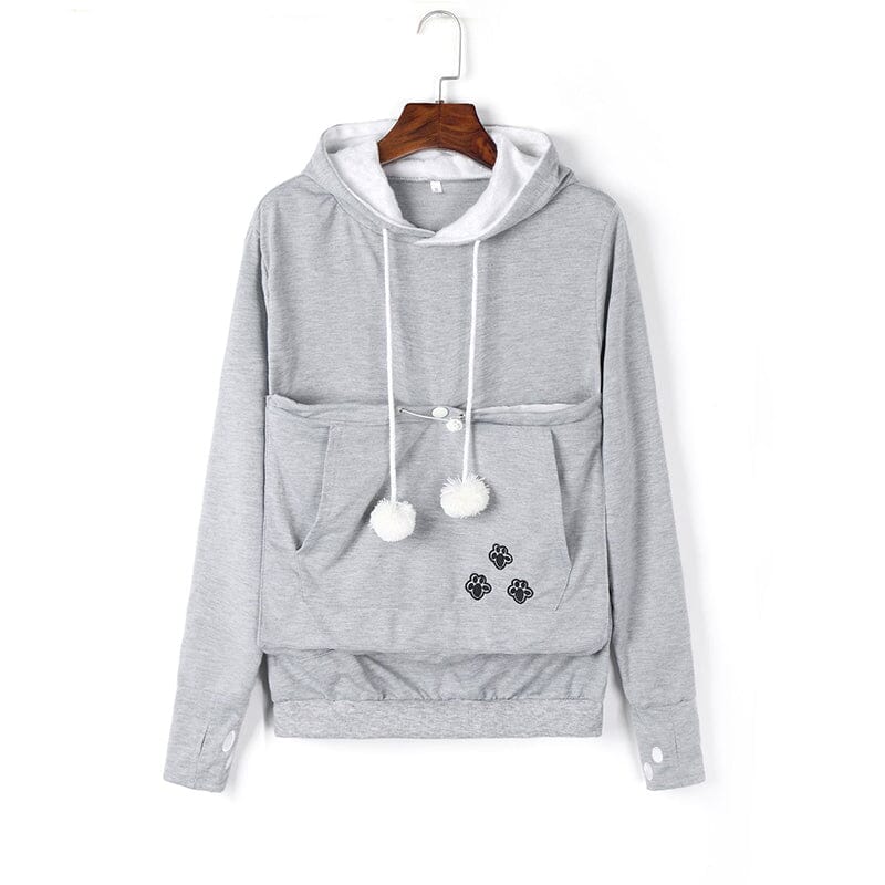 Pet Pouch Hoodie | Långärmad | Pet Carrier | Cat Pouch Hoodie | Dog Carrier Sweatshirt-Eva Jonsson