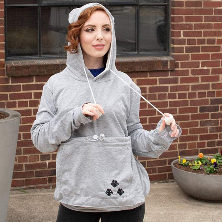 Pet Pouch Hoodie | Långärmad | Pet Carrier | Cat Pouch Hoodie | Dog Carrier Sweatshirt-Eva Jonsson