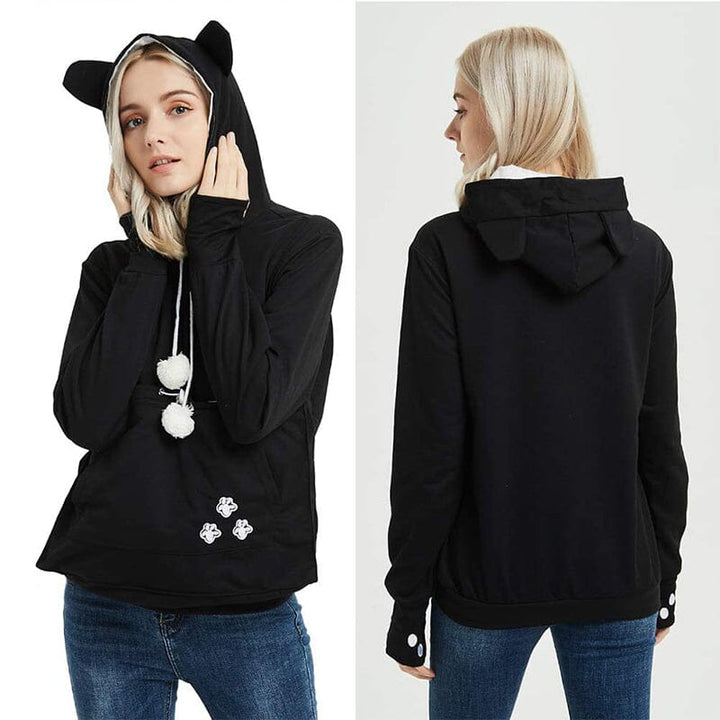 Pet Pouch Hoodie | Långärmad | Pet Carrier | Cat Pouch Hoodie | Dog Carrier Sweatshirt-Eva Jonsson