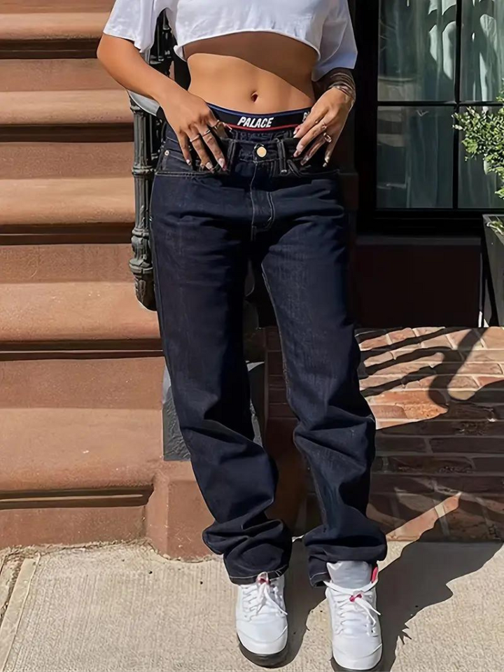 Piper Jeans | Baggy jeans med lös passform för kvinnor-Eva Jonsson