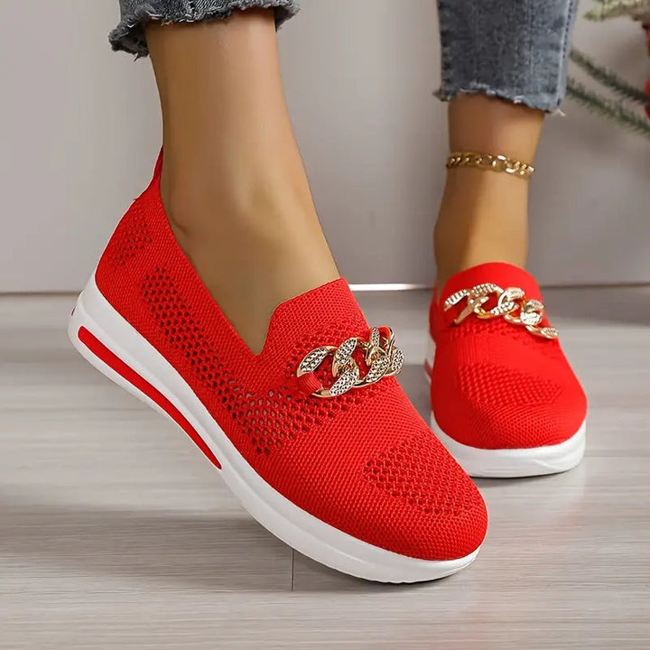 Platform Loafers - Andningsbar - Slip-on - Gångskor - Damskor-Eva Jonsson