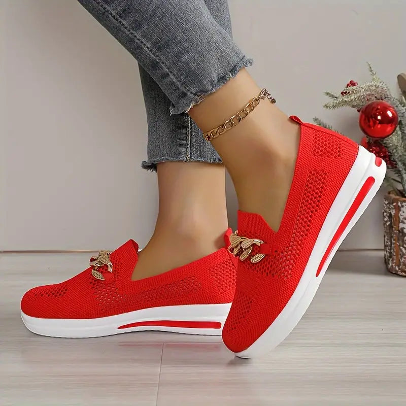 Platform Loafers - Andningsbar - Slip-on - Gångskor - Damskor-Eva Jonsson