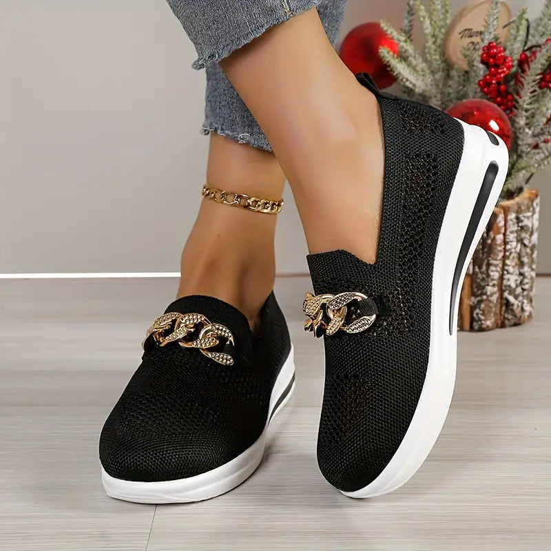 Platform Loafers - Andningsbar - Slip-on - Gångskor - Damskor-Eva Jonsson