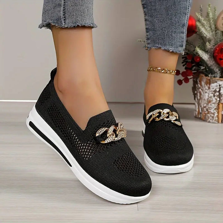 Platform Loafers - Andningsbar - Slip-on - Gångskor - Damskor-Eva Jonsson