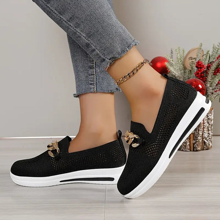 Platform Loafers - Andningsbar - Slip-on - Gångskor - Damskor-Eva Jonsson