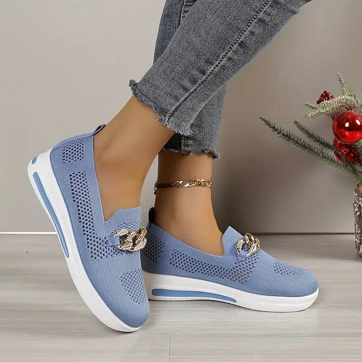 Platform Loafers - Andningsbar - Slip-on - Gångskor - Damskor-Eva Jonsson