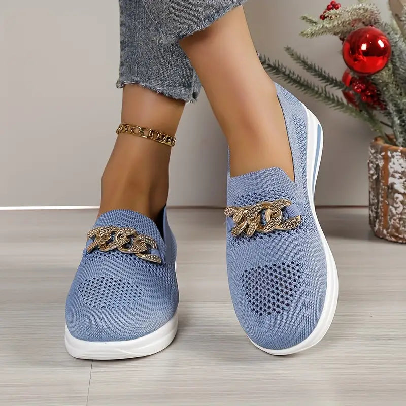 Platform Loafers - Andningsbar - Slip-on - Gångskor - Damskor-Eva Jonsson