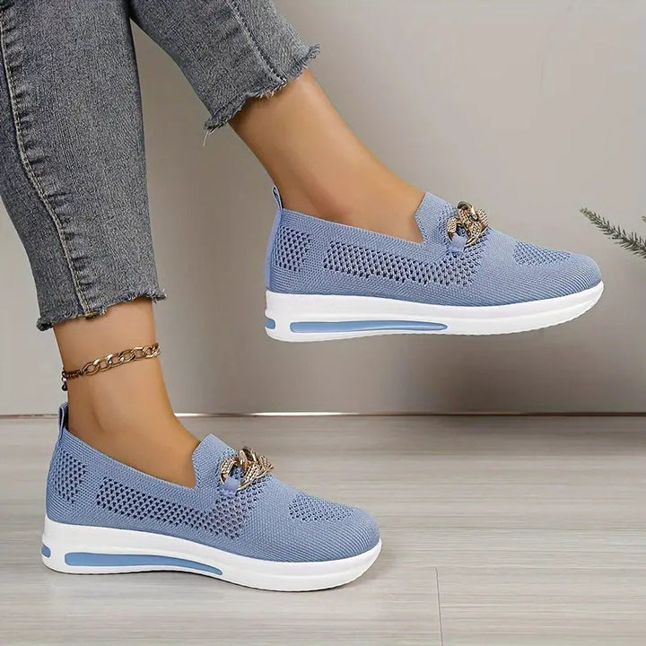 Platform Loafers - Andningsbar - Slip-on - Gångskor - Damskor-Eva Jonsson