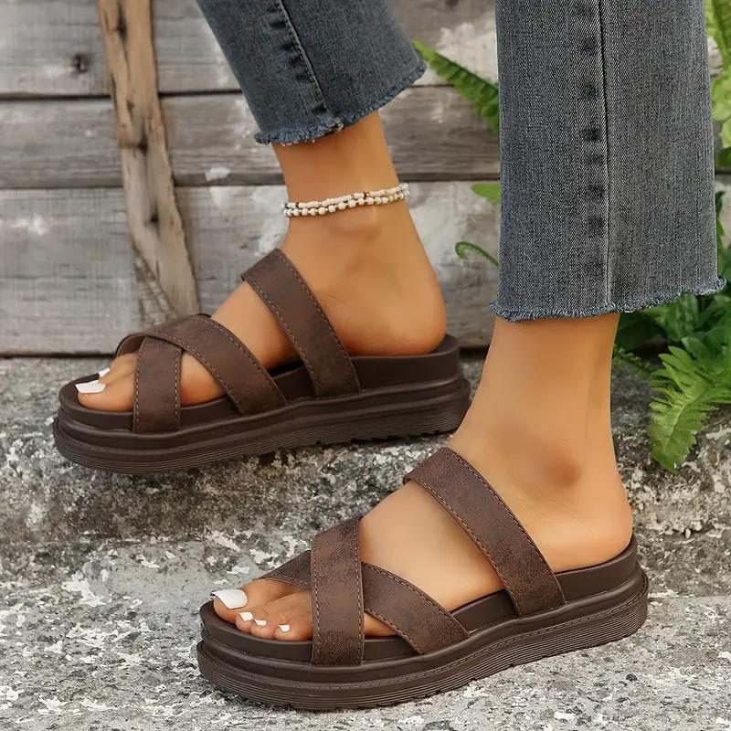 Plattformssandaler, Ortopediska, Slip On, Slides, Sommarskor-Eva Jonsson