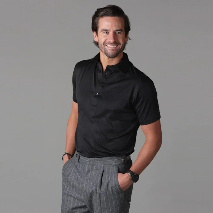Polotröja | Button-Up | Turn-Down Collar | T-Shirt Polos | Herrskjorta-Eva Jonsson