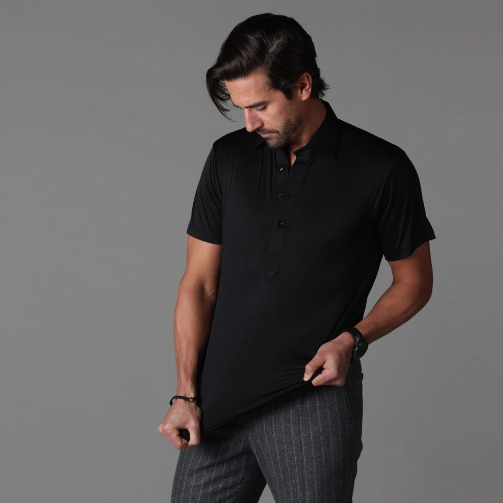Polotröja | Button-Up | Turn-Down Collar | T-Shirt Polos | Herrskjorta-Eva Jonsson